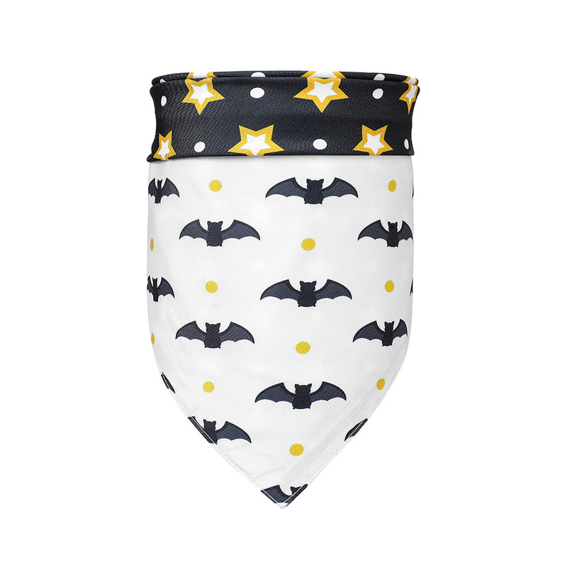 Halloween Pumpkin Bat Dog Scarf Bib