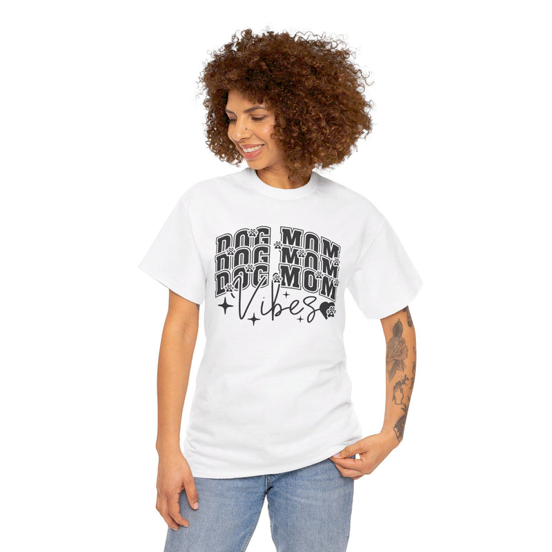 Dog Mom Vibes Unisex Heavy Cotton Tee