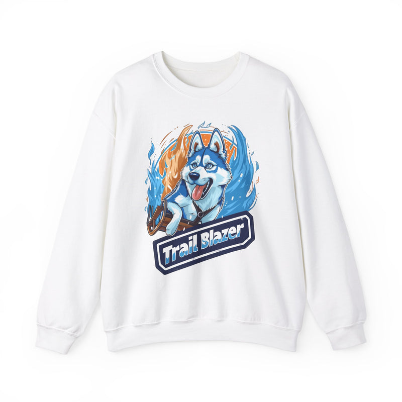 Trail Blazer Siberian Husky Unisex Crewneck Sweatshirt – Sled Dog Design