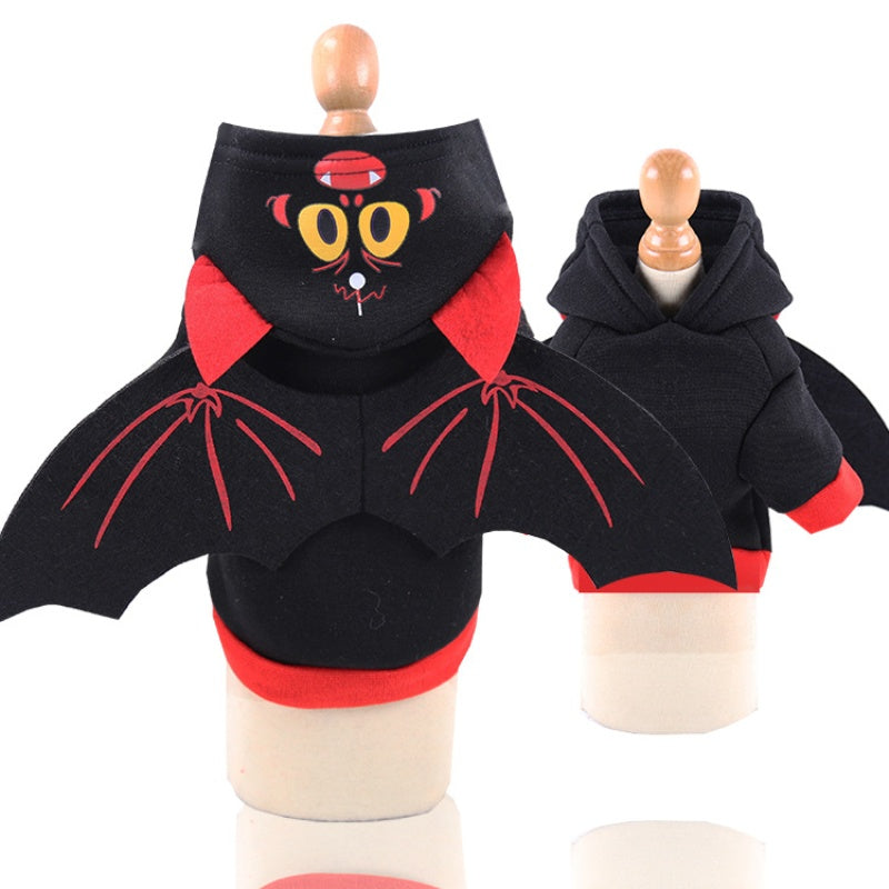 Halloween Bat Wings Pet Clothes | Warm Fleece Bat Wing Sweater for Pets