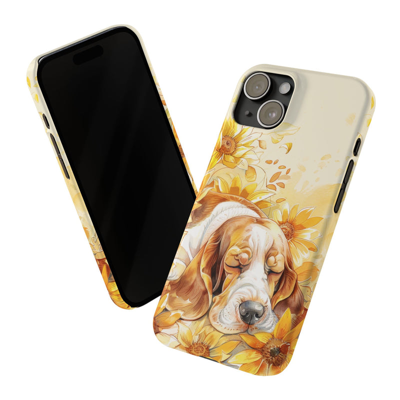 Basset Hound iPhone Slim Phone Cases