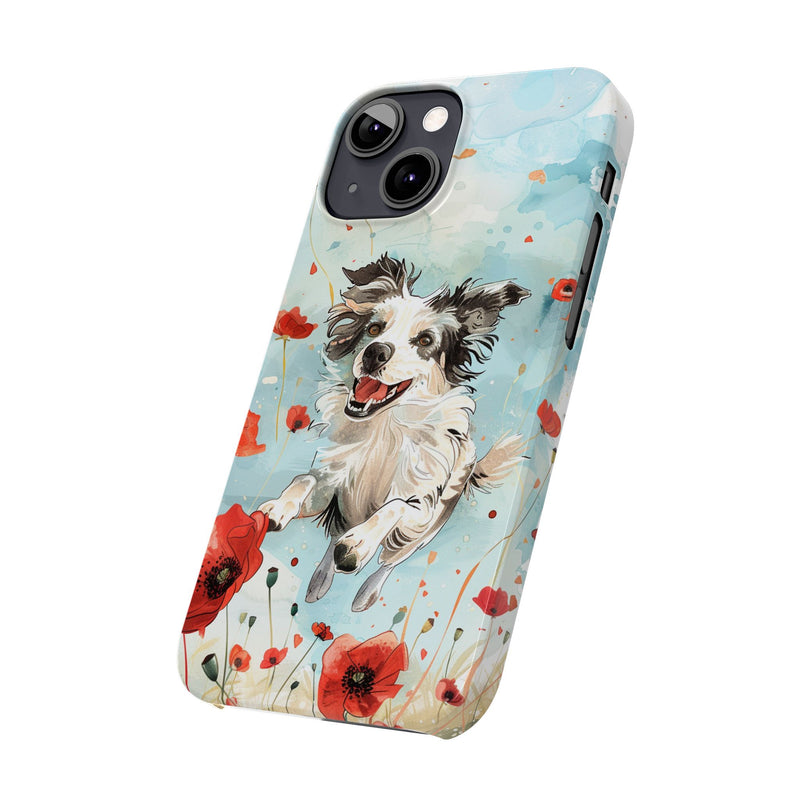 Border Collie iPhone Slim Phone Cases