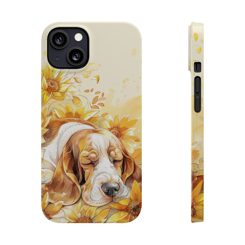 Basset Hound iPhone Slim Phone Cases