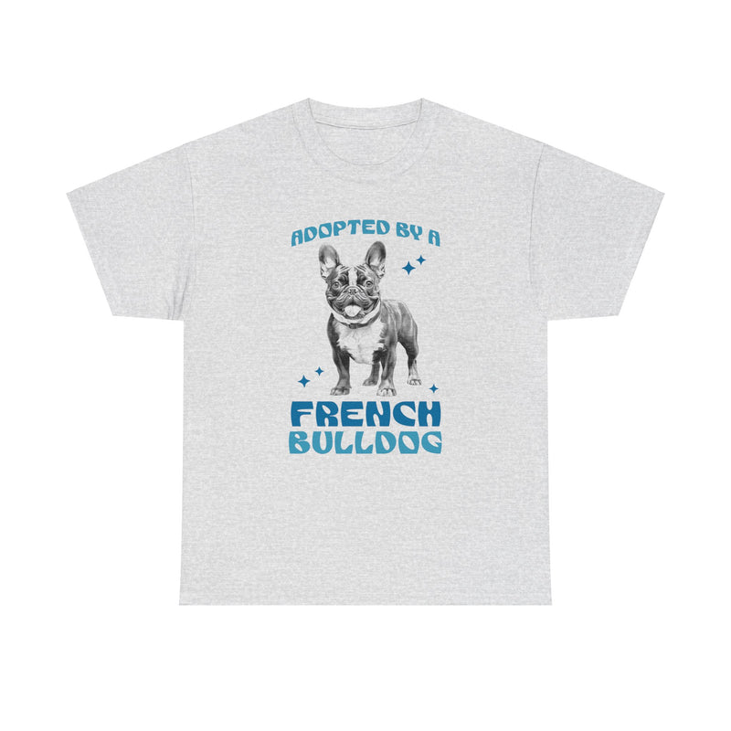 Adopted By A French Bulldog Unisex Heavy Cotton Tee