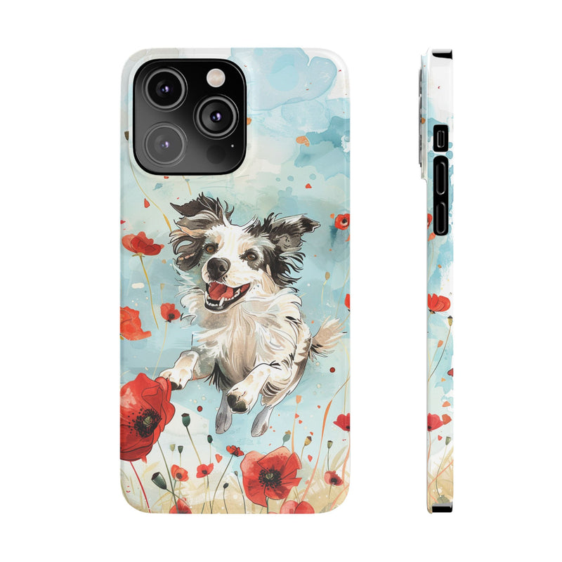 Border Collie iPhone Slim Phone Cases