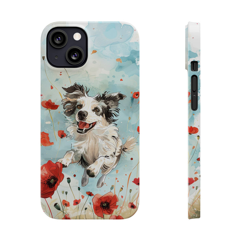 Border Collie iPhone Slim Phone Cases