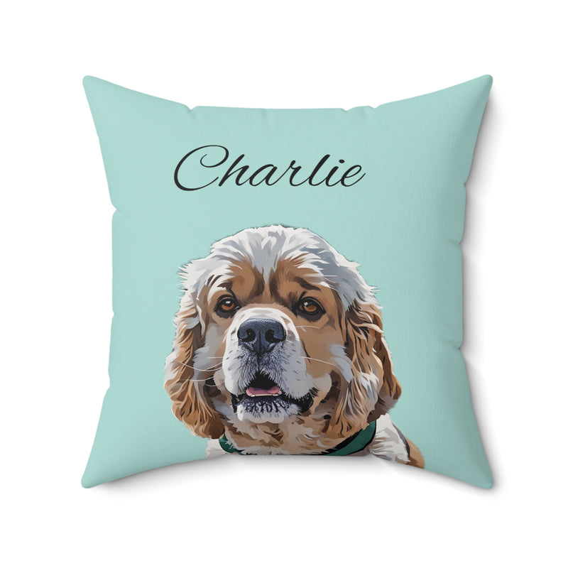 Custom Pet Pillow, Dog Pillow, Cat Pillow, Pet Cushion, Gift for Dog Lover Pet Owner, Dog Memorial Gift, Pet Portrait Pillow, Pet Memorial