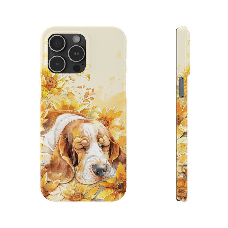 Basset Hound iPhone Slim Phone Cases