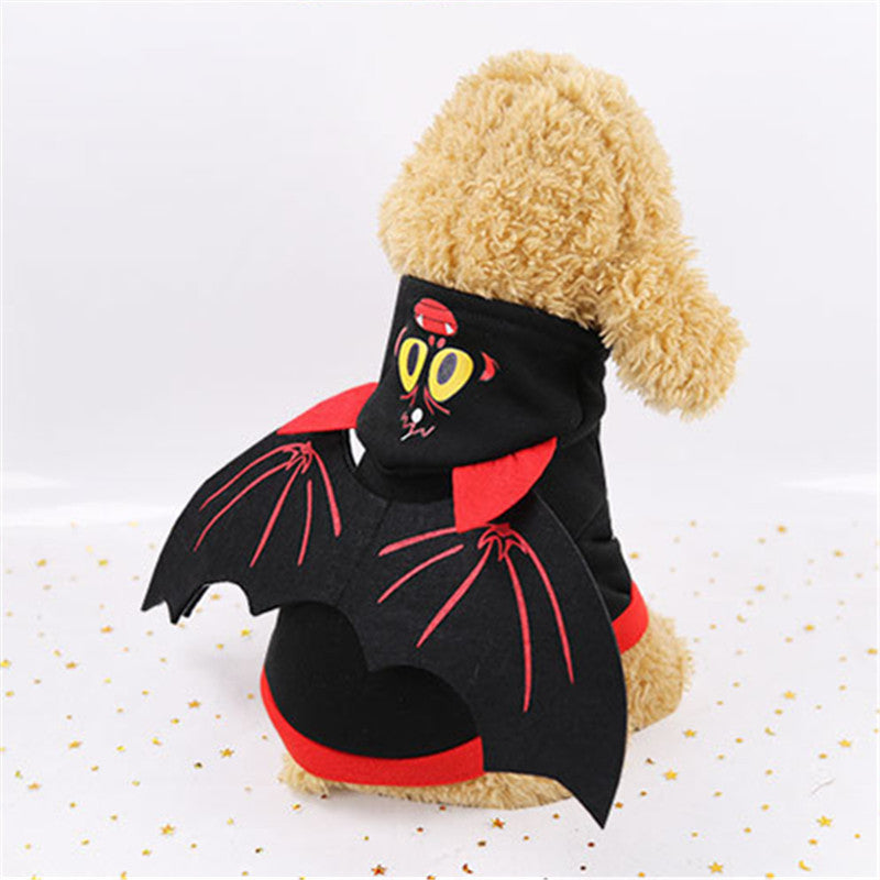 Halloween Bat Wings Pet Clothes | Warm Fleece Bat Wing Sweater for Pets