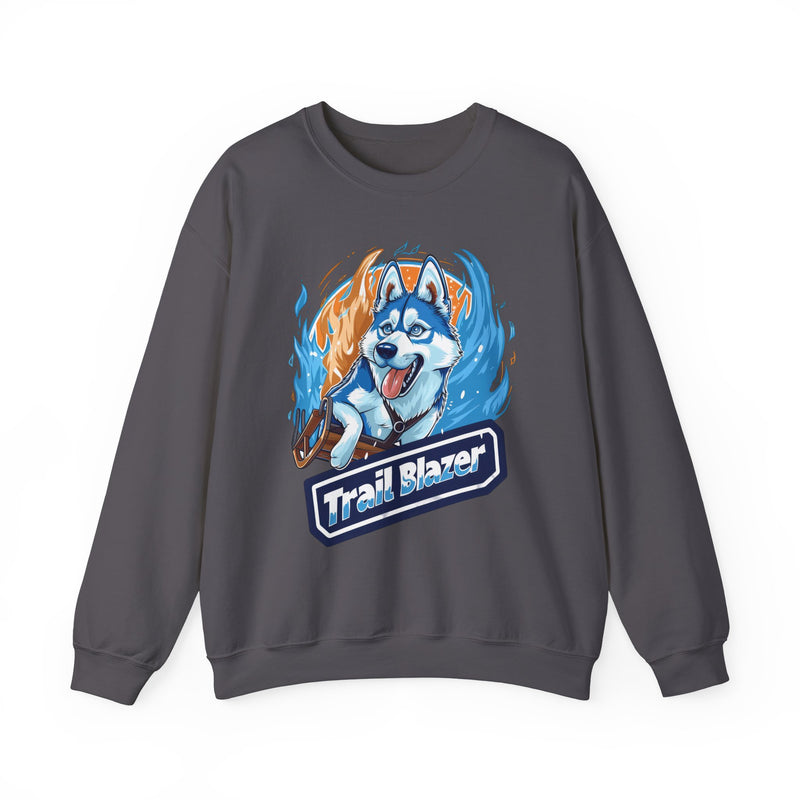 Trail Blazer Siberian Husky Unisex Crewneck Sweatshirt – Sled Dog Design