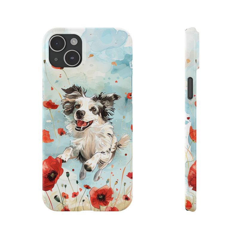 Border Collie iPhone Slim Phone Cases