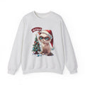 Not Feeling It Grumpy Cat Unisex Crewneck Sweatshirt – Cat in Santa Hat