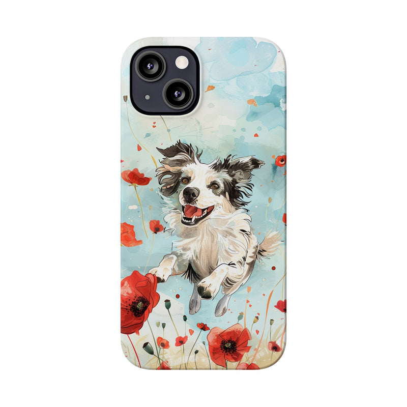 Border Collie iPhone Slim Phone Cases