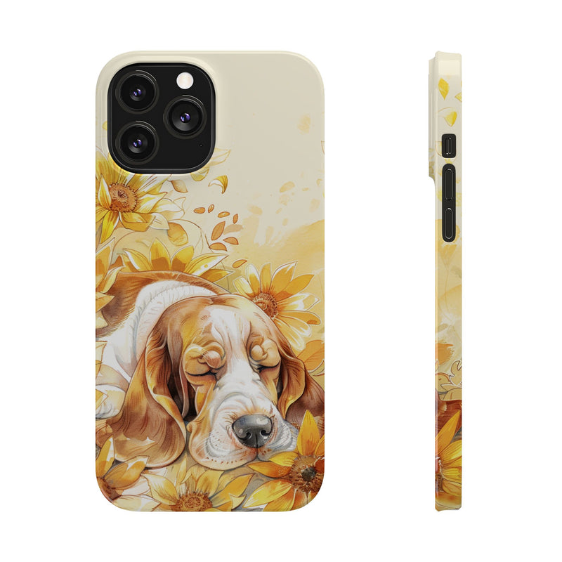 Basset Hound iPhone Slim Phone Cases