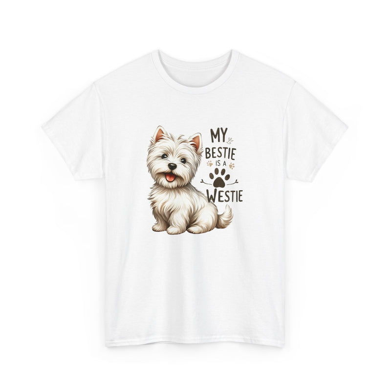 My Bestie is a Westie Unisex Heavy Cotton Tee