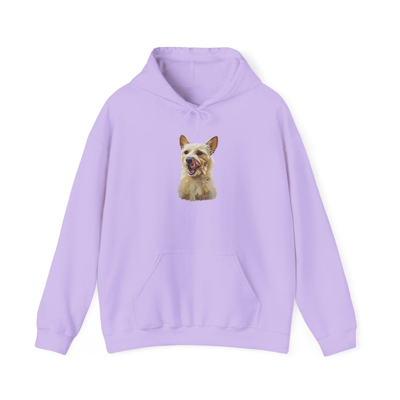 Custom Pet Portrait Unisex Heavy Blend™ Hooded Sweatshirt | Personalized Dog Portrait Hoodie