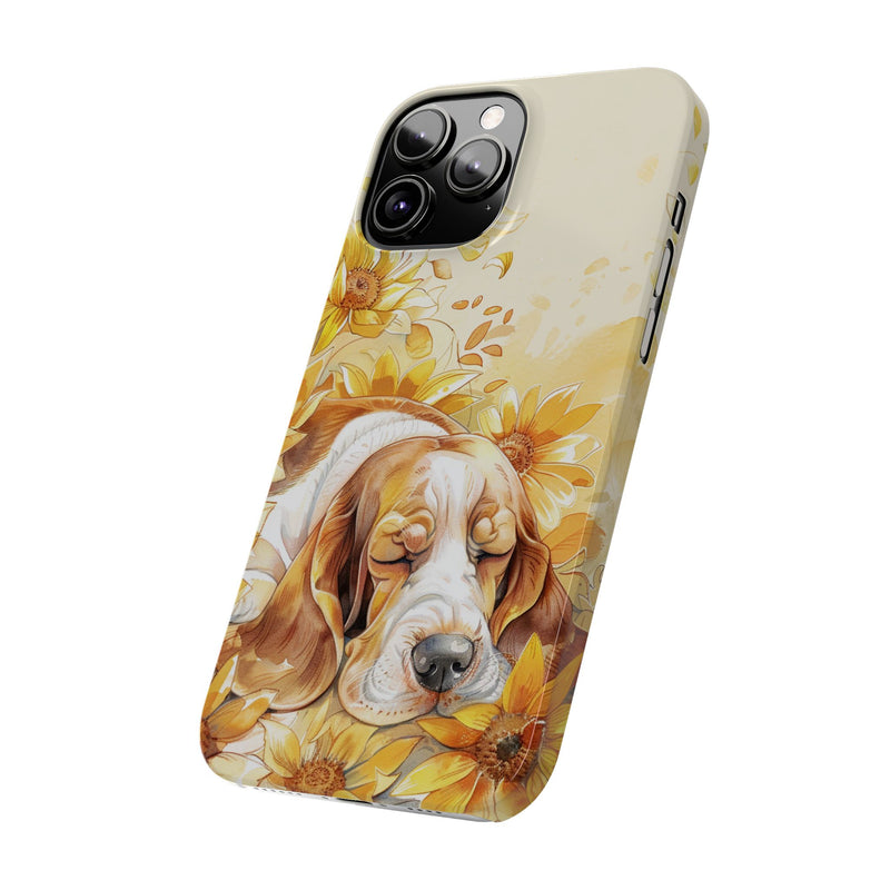 Basset Hound iPhone Slim Phone Cases