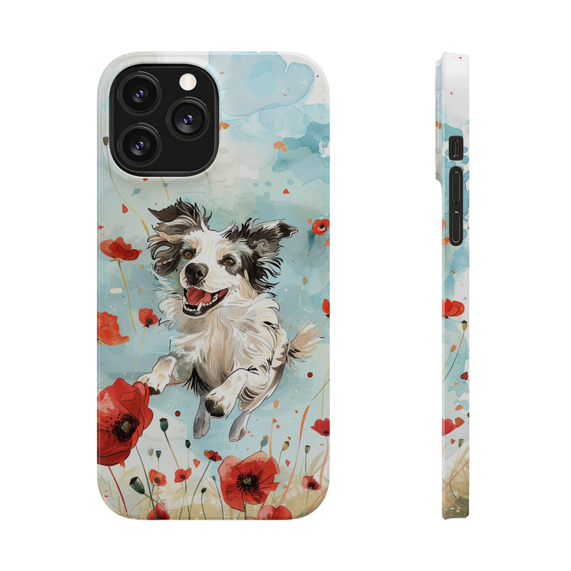 Border Collie iPhone Slim Phone Cases