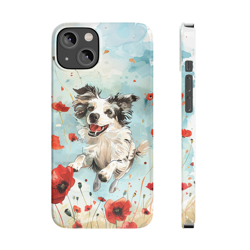 Border Collie iPhone Slim Phone Cases