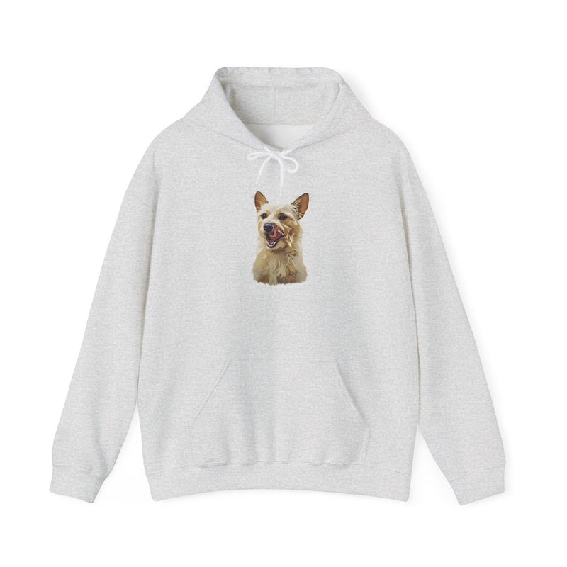 Custom Pet Portrait Unisex Heavy Blend™ Hooded Sweatshirt | Personalized Dog Portrait Hoodie