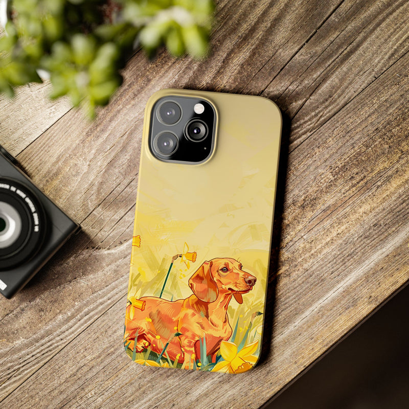 Dachshund Slim iPhone Cases