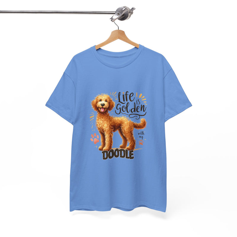 Life is Golden with My Doodle Unisex Heavy Cotton Tee