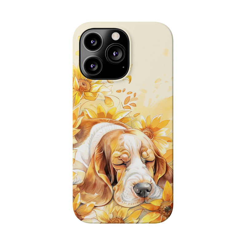 Basset Hound iPhone Slim Phone Cases