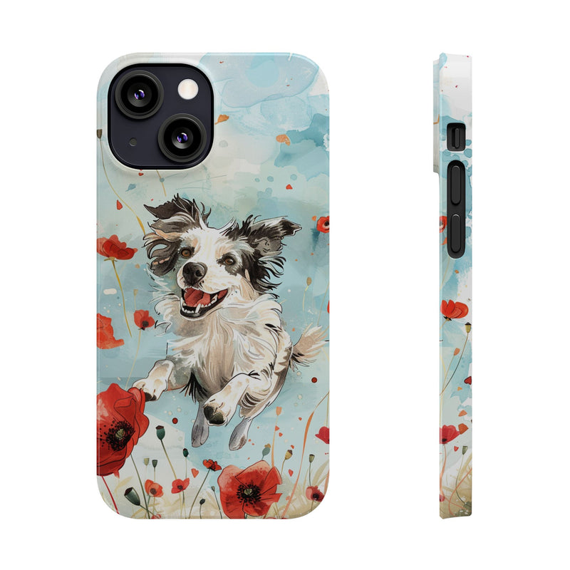 Border Collie iPhone Slim Phone Cases