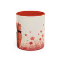 Abyssinian Valentine's Day Cat Accent Coffee Mug (11, 15oz)