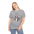 Happy Collie Days Border Collie Christmas Unisex Heavy Cotton Tee | Border Collie Christmas Gifts