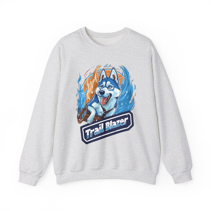 Trail Blazer Siberian Husky Unisex Crewneck Sweatshirt – Sled Dog Design