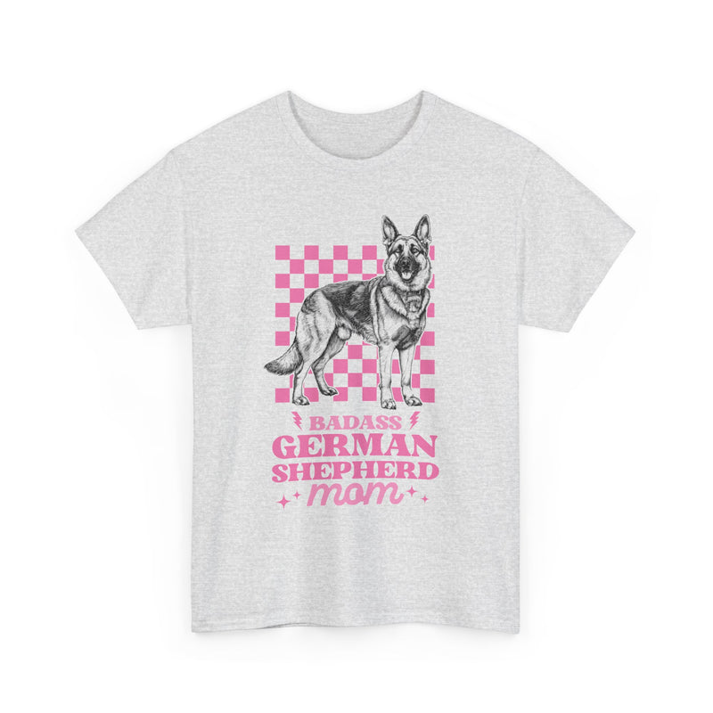 Badass German Shepherd Mom Unisex Heavy Cotton Tee