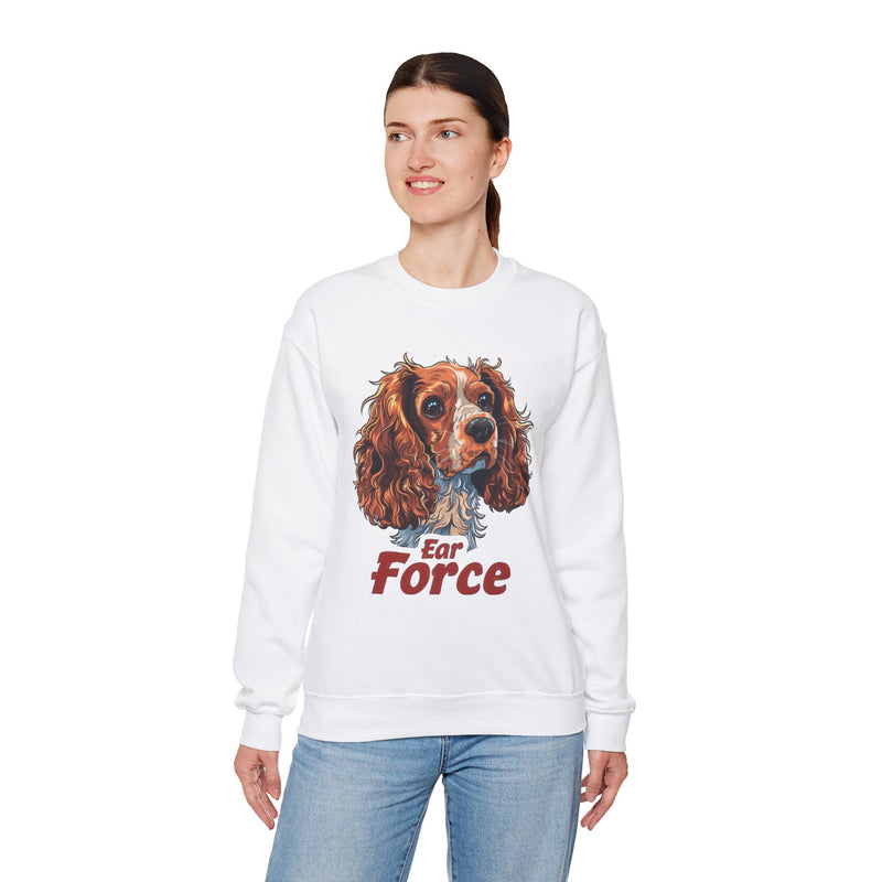 Ear Force Cocker Spaniel Unisex Crewneck Sweatshirt – Floppy Ears Design