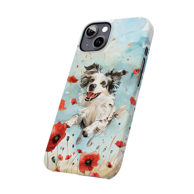 Border Collie iPhone Slim Phone Cases