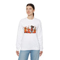 Dachshund Autumn Unisex Heavy Blend Sweatshirt – Cute Fall Dog Design with Leaves