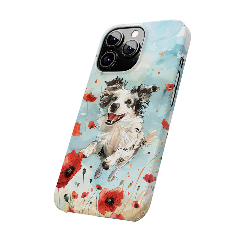 Border Collie iPhone Slim Phone Cases