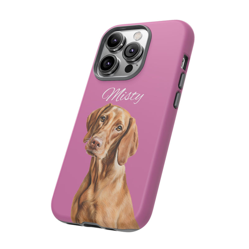 Custom Pet Portrait iPhone Case – Durable Dual-Layer Protection