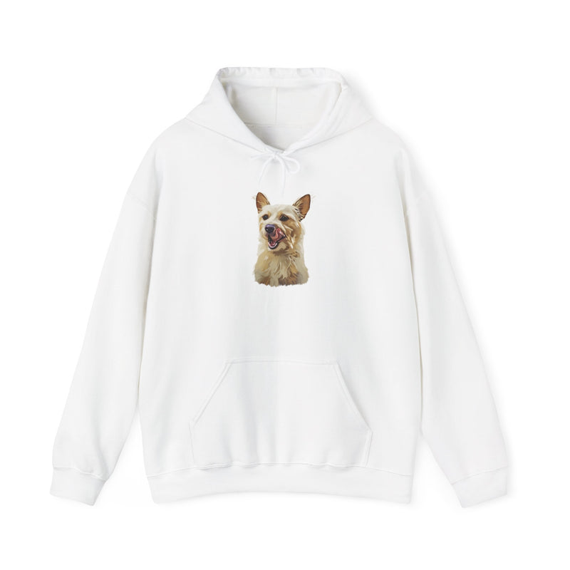 Custom Pet Portrait Unisex Heavy Blend™ Hooded Sweatshirt | Personalized Dog Portrait Hoodie