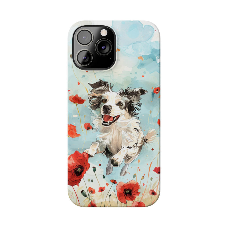 Border Collie iPhone Slim Phone Cases