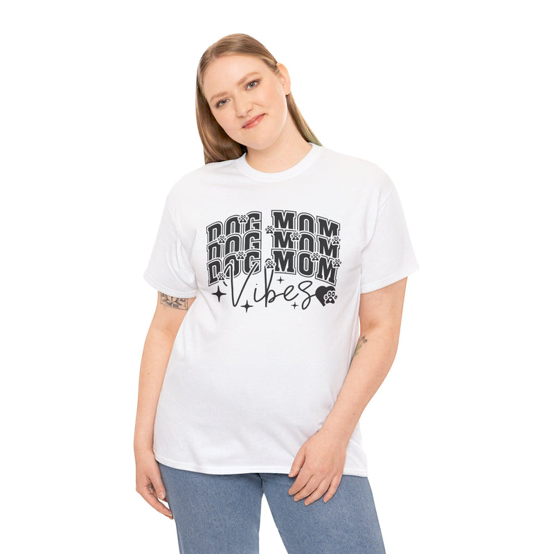 Dog Mom Vibes Unisex Heavy Cotton Tee