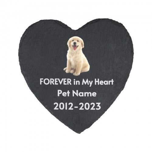 Personalized Heart-Shaped Pet Memorial Stone – Honoring Cherished Memories