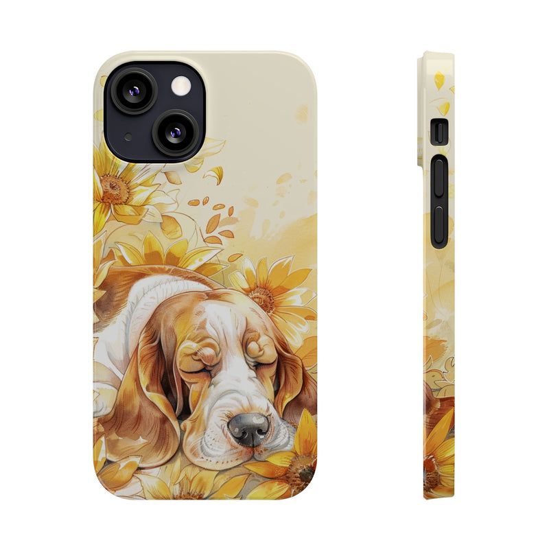 Basset Hound iPhone Slim Phone Cases