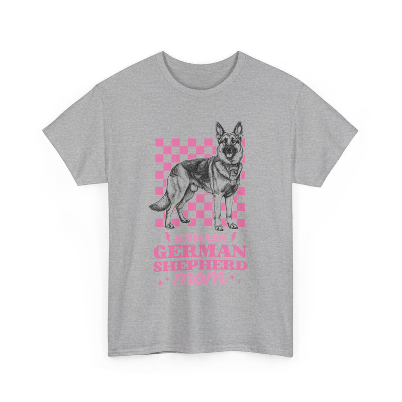 Badass German Shepherd Mom Unisex Heavy Cotton Tee