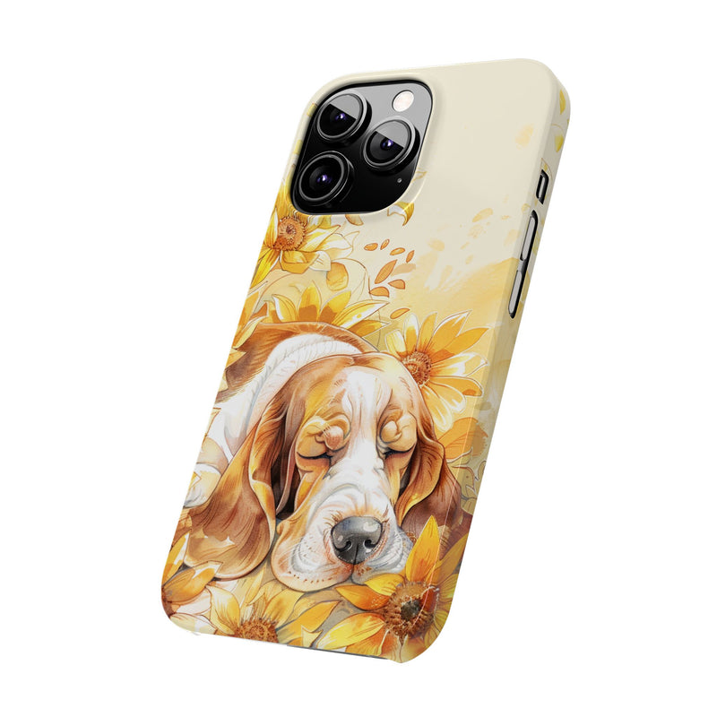 Basset Hound iPhone Slim Phone Cases