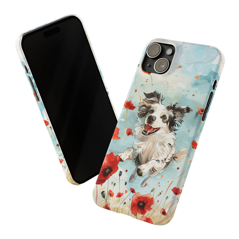 Border Collie iPhone Slim Phone Cases