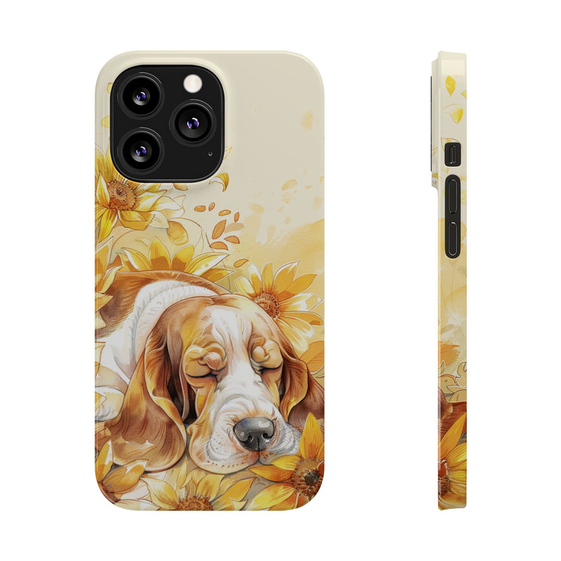 Basset Hound iPhone Slim Phone Cases