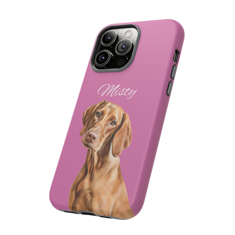 Custom Pet Portrait iPhone Case – Durable Dual-Layer Protection