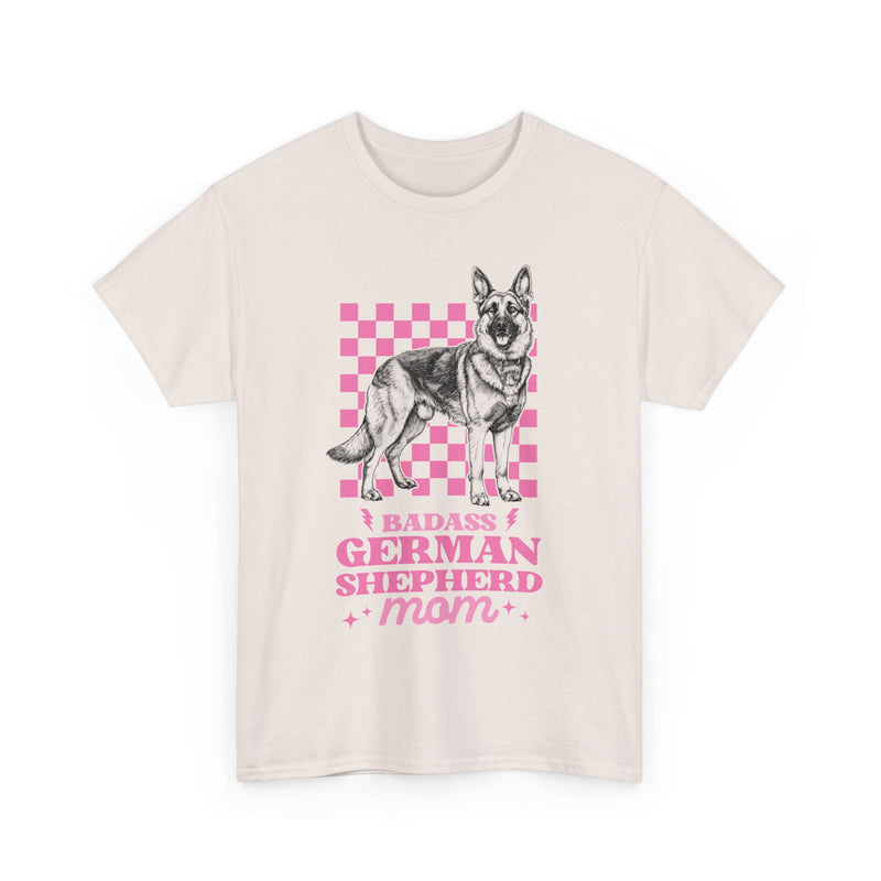 Badass German Shepherd Mom Unisex Heavy Cotton Tee