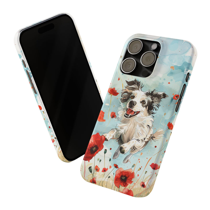 Border Collie iPhone Slim Phone Cases