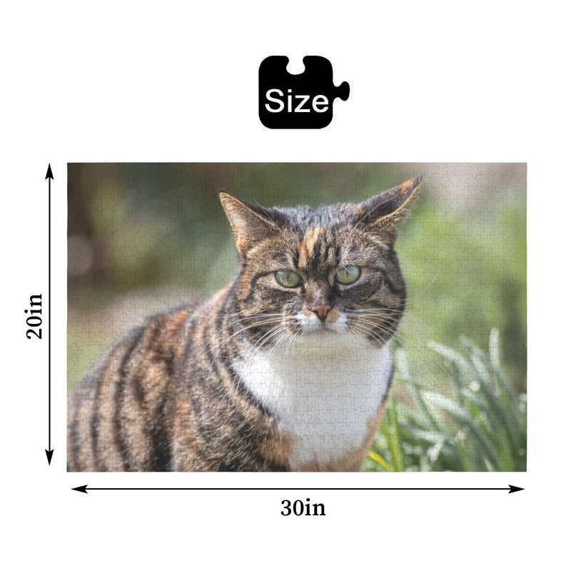 Custom Pet Puzzle 1000 Pieces – Personalized Cat & Dog Photo Puzzle Game, Unique Custom Puzzle Gift